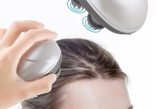 Cordless Electric Head & Scalp Massager with Four Kneading Nodes