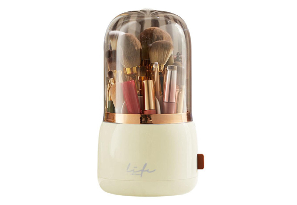 Rotating Makeup Brush Storage Organiser - Four Colours Available