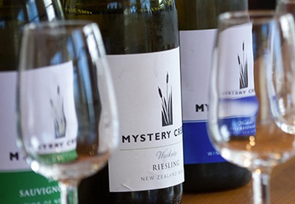 $45 for a Weekend River Boat Cruise & Private Wine Tasting at Mystery Creek Wines (value up to $90)