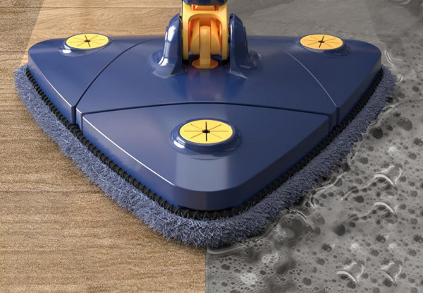360-Degree Rotatable Cleaning Mop Incl. Two-Piece Cloths