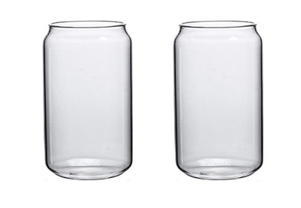 Two-Pack of Can Shaped Drinking Glasses - Option for Four-Pack