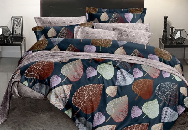 1000TC Three-Piece Reversible Duvet Cover Set with Oxford Pillow Cases - Three Sizes Available