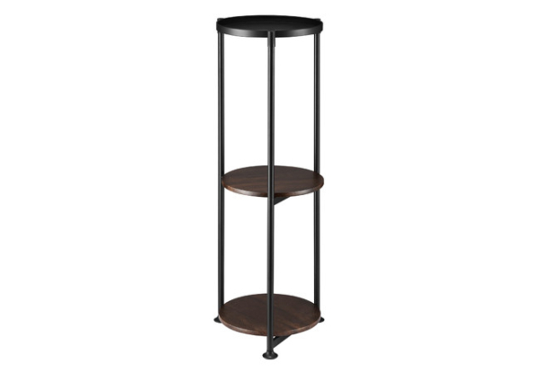Multi-Shelf Pot Plant Metal Stand with Plywood Layers - Two Options Available