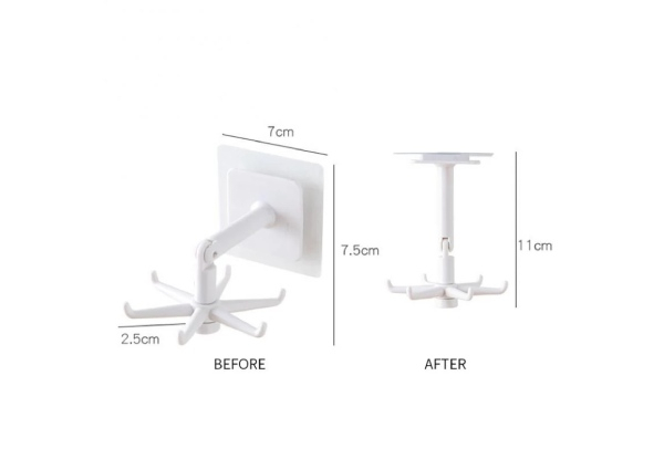 Two-Piece 360 Degree Kitchen Hook - Two Colours Available