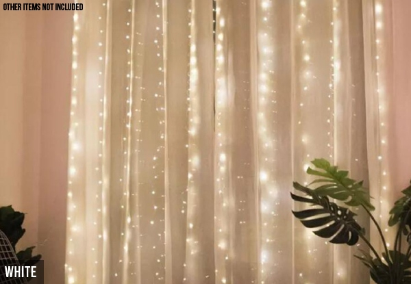 200-LED Curtain String Lights - Three Colours Available