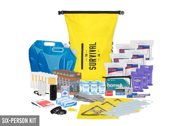 Comprehensive Survival Kit - Options for One to Six Person Kits