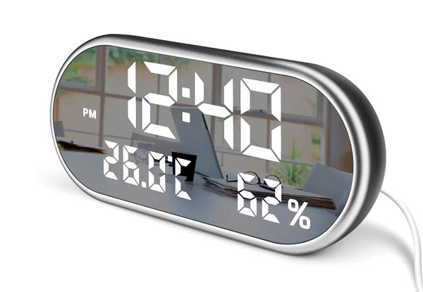 Digital Alarm Clock with USB Charger Port incl. Free Metro Delivery