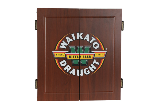 Waikato Draught Dartboard Cabinet & Darts Set