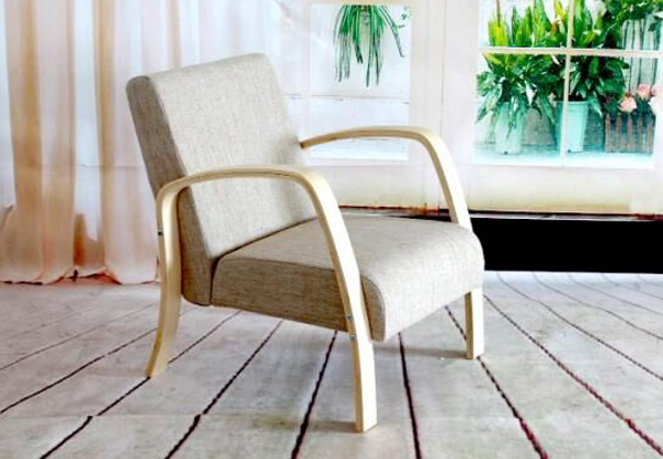 Flax & Wood Armchair