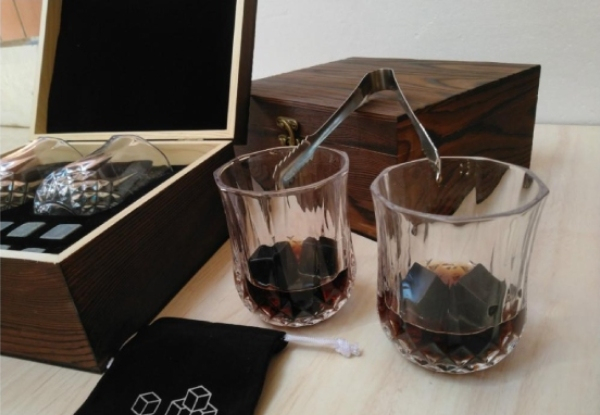 Whisky Stones & Drinking Glass Gift Set