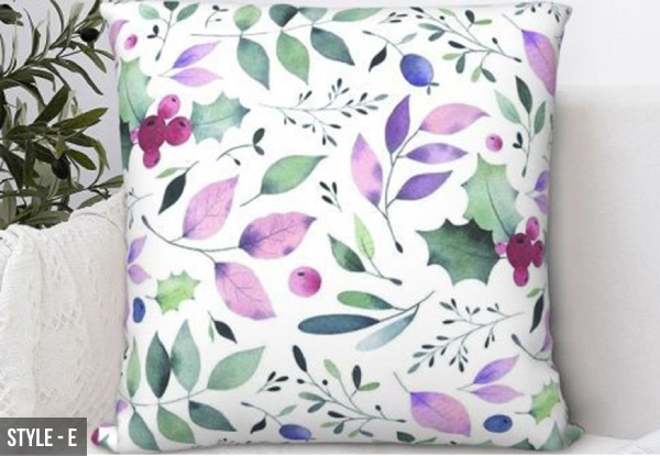 Two-Pack Retro Patterned Throw Cushion Covers - Eight Styles Available & Option for Four-Pack