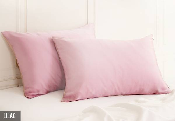 Twin Pack Royal Comfort Mulberry Silk Pillowcase - 11 Colours Available