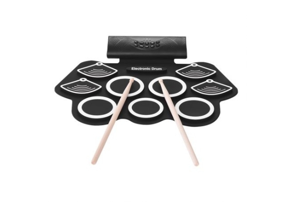 Electronic Practice Drum Pad Set - Two Colours Available