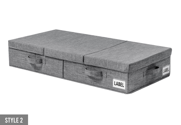 Under Bed Storage Box with Lid - Two Styles Available