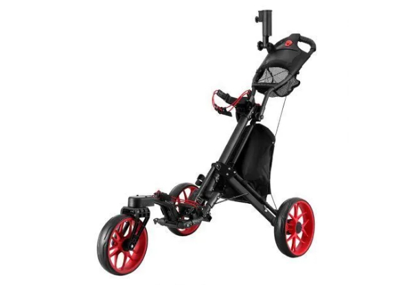 Everfit Foldable Golf Buggy Trolley Cart with 360 Swivel Front Wheel