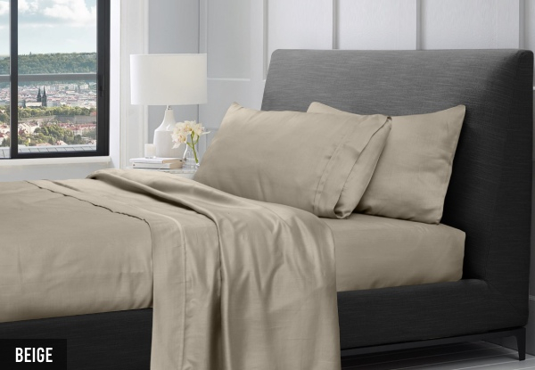 1200TC Pure Egyptian Cotton Sheet Set - Available in Nine Colours & Three Sizes