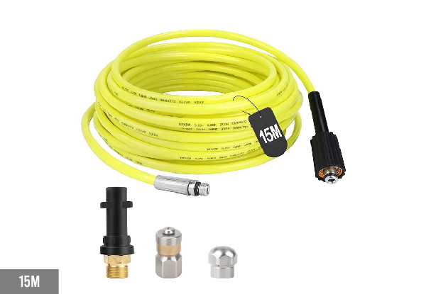 10M Pressure Washer Pipe Adapter Set Compatible with Karcher KSeries - Option for 15M