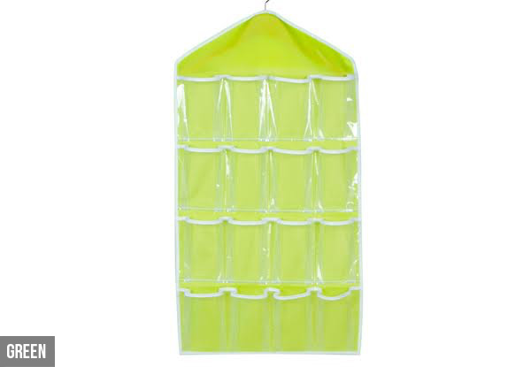 Hanging Closet Organiser Bag - Five Colours Available