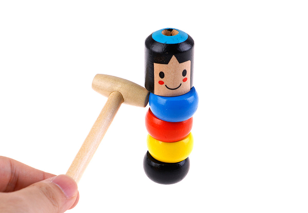 Unbreakable Wooden Man Toy - Option for Two