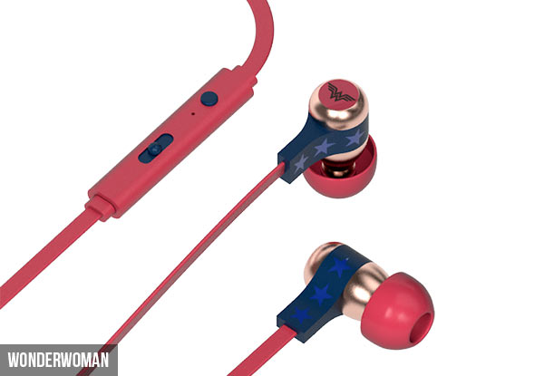 Tribe Batman, Superman, Wonder Women, Stormtrooper or R2D2 Earphones with Microphone Feature