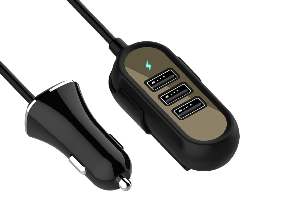Four-Port USB Rapid Car Charger - Two Colours Available