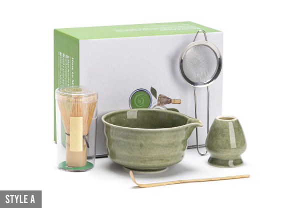 Five-Piece Japanese Matcha Set - Available in Two Styles