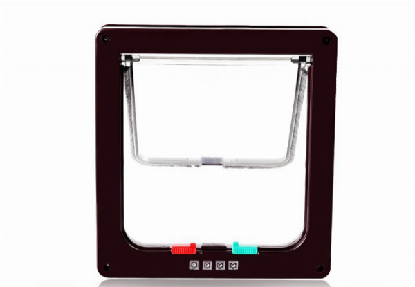 Four-Way Locking Cat Door Flap - Two Colours Available