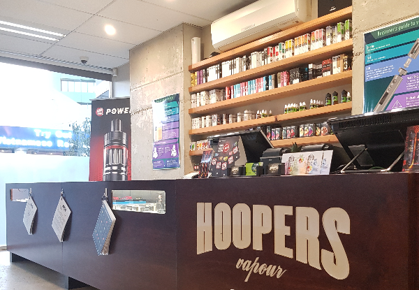 Instore Vaping Voucher at Hoopers Vapour - Two Locations