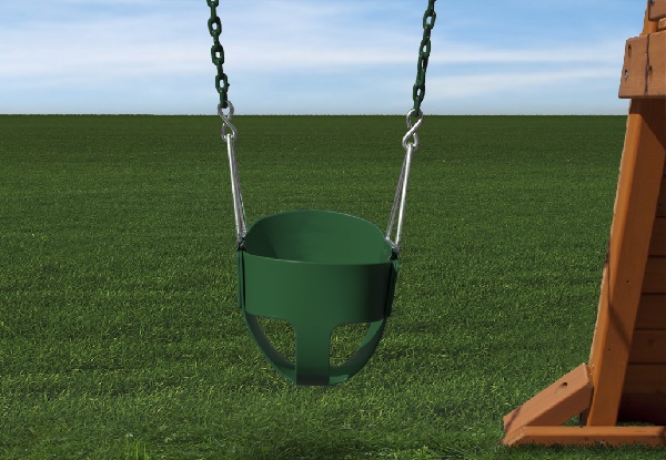The Kiwi Wooden Playground Set with Add-On Bucket Swing