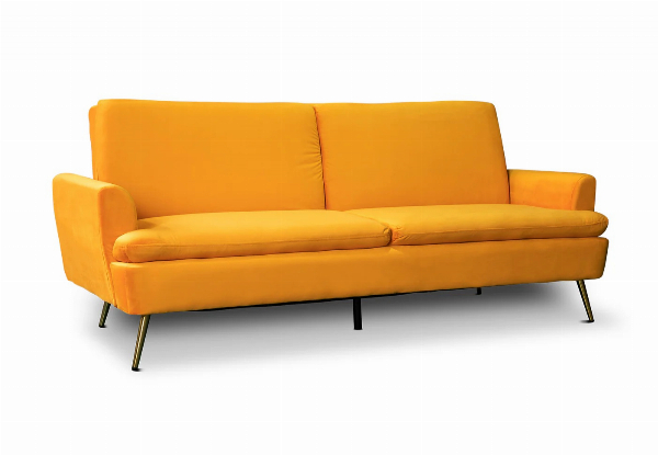 Gyllene Versatile Velvet Chaise Sofa Bed - Available in Four Colours