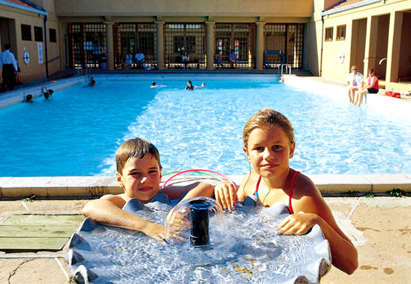 Admission to The Blue Baths Pools - Options for Adult, Family, or Child Admission