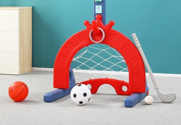 Kidbot Five-in-One Kids Basketball Hoop Stand Playset