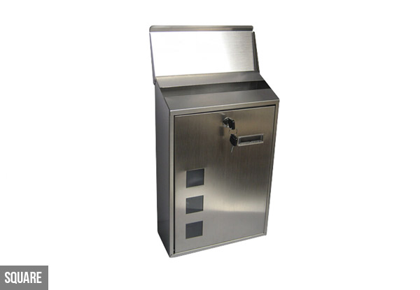 Stainless Steel Mailbox - Two Styles Available