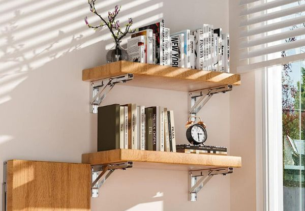 Stainless Steel Folding Table Bracket Shelf Bench - Five Sizes Available