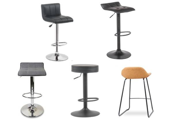 Set of Two Bar Stools - Five Styles Available