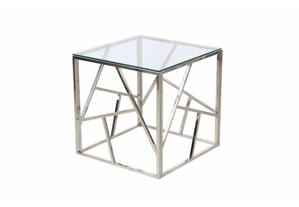 Lella Square Glass Side Table