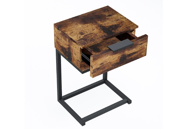 Levede Wood Side End Table