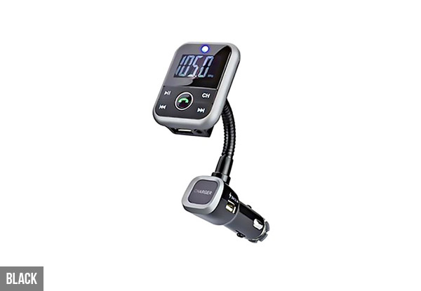 Four-In-One Bluetooth Car FM Transmitter - Three Colours Available
