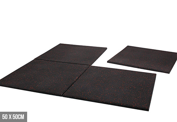 Heavy Duty Rubber Fitness Floor Mats - Two Sizes Available