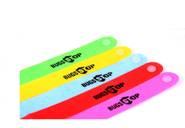 20-Pack of Anti Mosquito Repellent Bracelets - Five Colours Available with Free Delivery