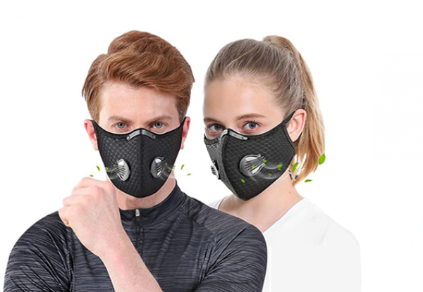 Techno Totalsafe Reusable Dust Face Mask incl. Six Filters - Options for One, Three, or Five Masks