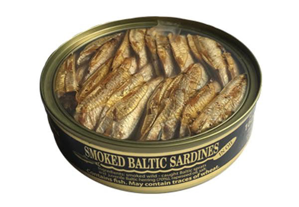 36-Pack of Smoked Baltic Sardines in Oil Unda