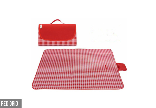 Water-Resistant Foldable Camping Beach Rugs - Four Colours Available