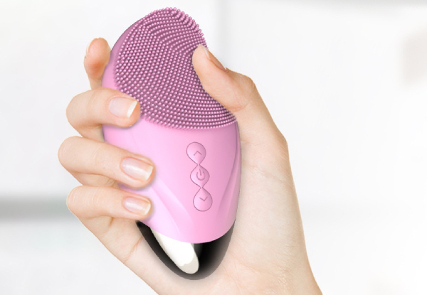 Rechargeable Facial Cleansing Brush with Heated Massage - Available in Two Colours