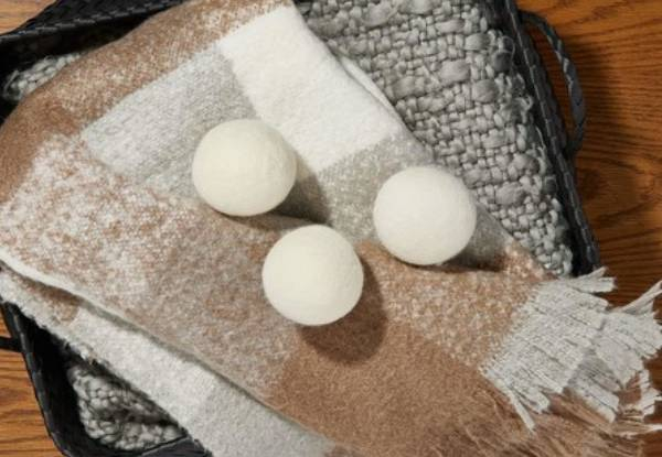 Six-Pack Reusable Wool Dryer Balls