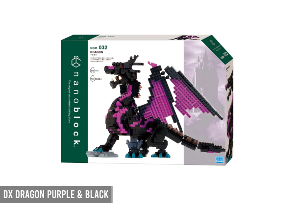 Nanoblock Dinosaurs & Dragon Range - Four Options Available