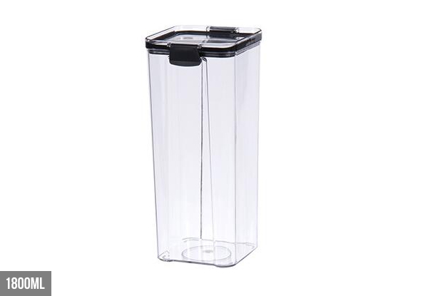 Transparent Food Canister - Four Sizes Available