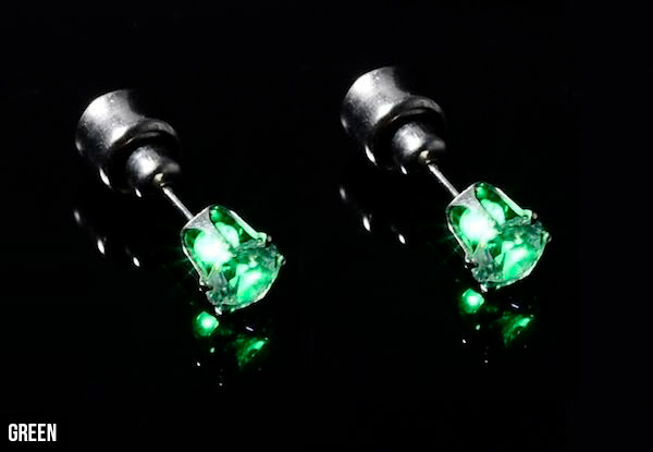 LED Sparkly Earrings - Two Colours Available with Free Delivery