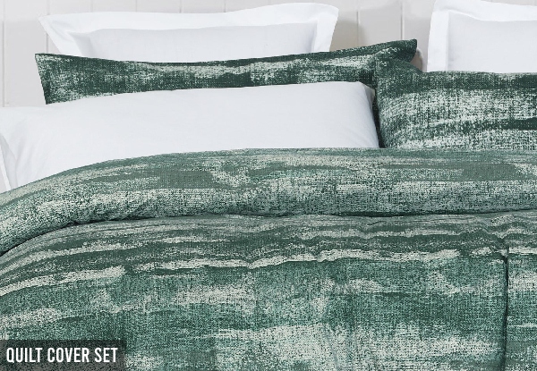 Amsons Eden Sage Pure Cotton Bedding Range - Available in Four Options & Six Sizes