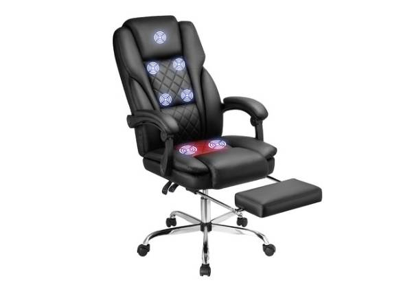 Executive Heated Massage Office Chair - Two Colours Available
